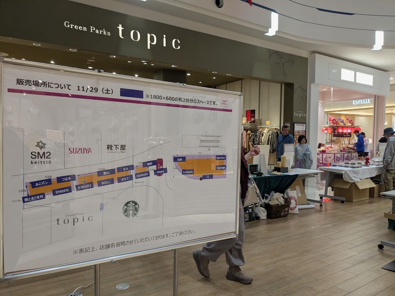 イオンモール今治新都市 パンとおやつ マップ