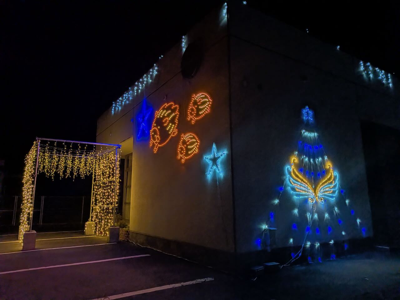 玉川サイコープラザ イルミネーション 映えの全体