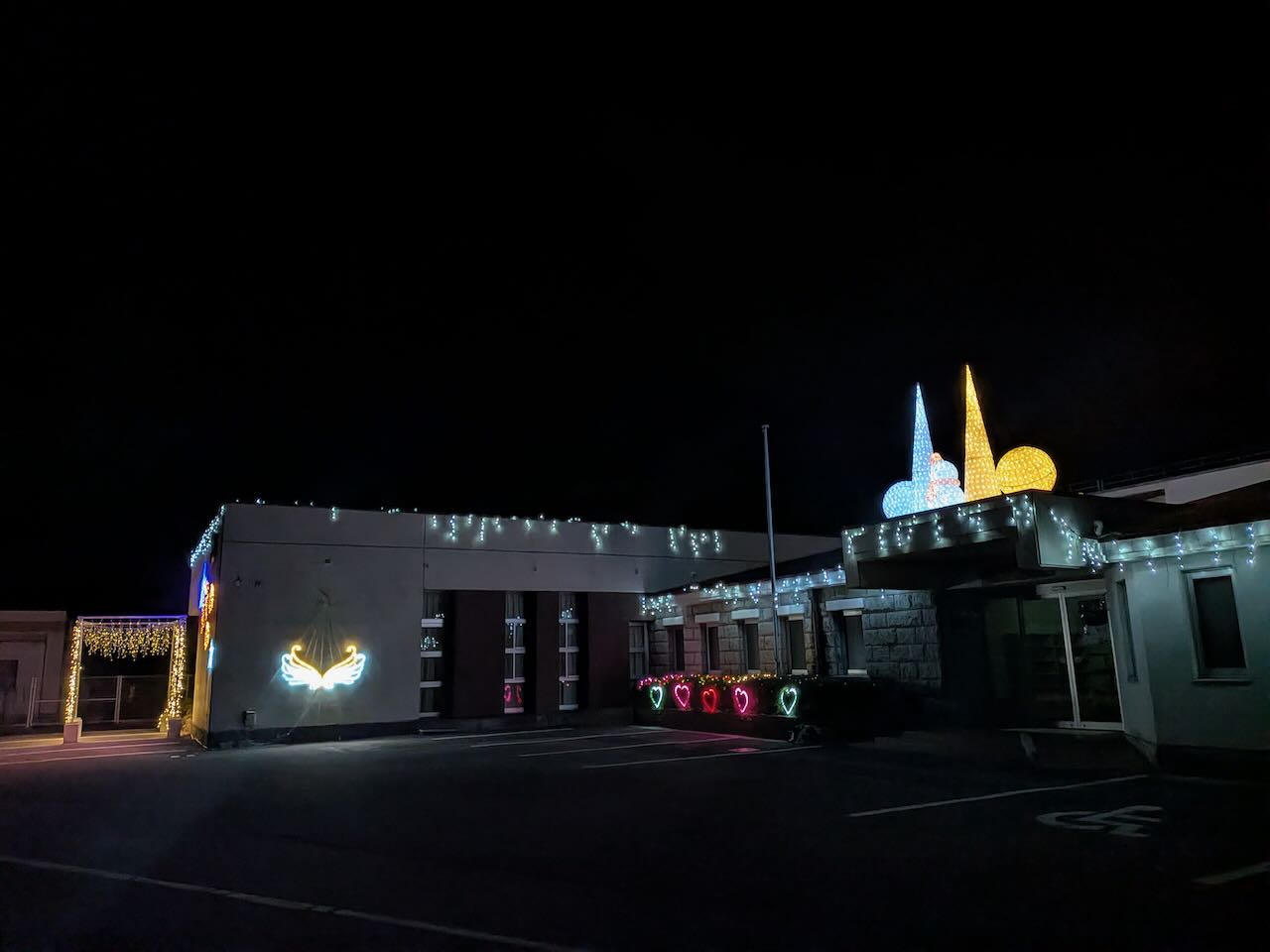 玉川サイコープラザ イルミネーション 遠め